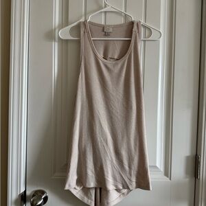 a new day Ribbed Beige Tank Top